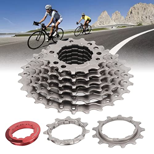 Mountain Bike 8 Speed Cassette, Smoother Shifting Multi Layer Electroplating Deficient Gear Design 8 Speed Cassette for Road Bike