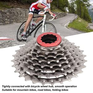 Mountain Bike 8 Speed Cassette, Smoother Shifting Multi Layer Electroplating Deficient Gear Design 8 Speed Cassette for Road Bike