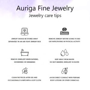 Auriga Fine Jewelry 14k White Gold Praying Hands Pendant Gift for Women