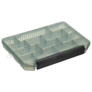 PATIKIL Waterproof Fishing Lure Box, Plastic Fish Tackle Accessory Storage Organizer Container, Clear Gray