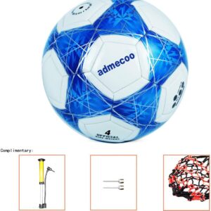 admecoo Light Up Soccer Ball Glow in The Dark Soccer Ball Size 3/4/5 with Needles and Pump Ball for Men Youth and Adult Night Games