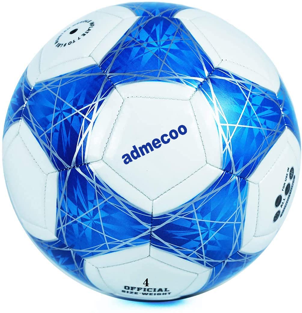 admecoo Light Up Soccer Ball Glow in The Dark Soccer Ball Size 3/4/5 with Needles and Pump Ball for Men Youth and Adult Night Games