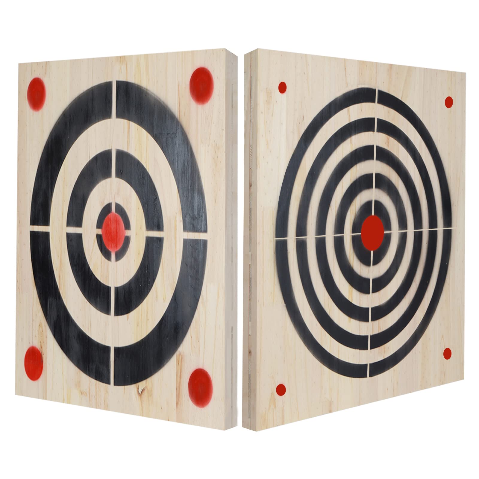 Heavy Wooden Axe Throwing Target & Knife Throwing Target with Handles