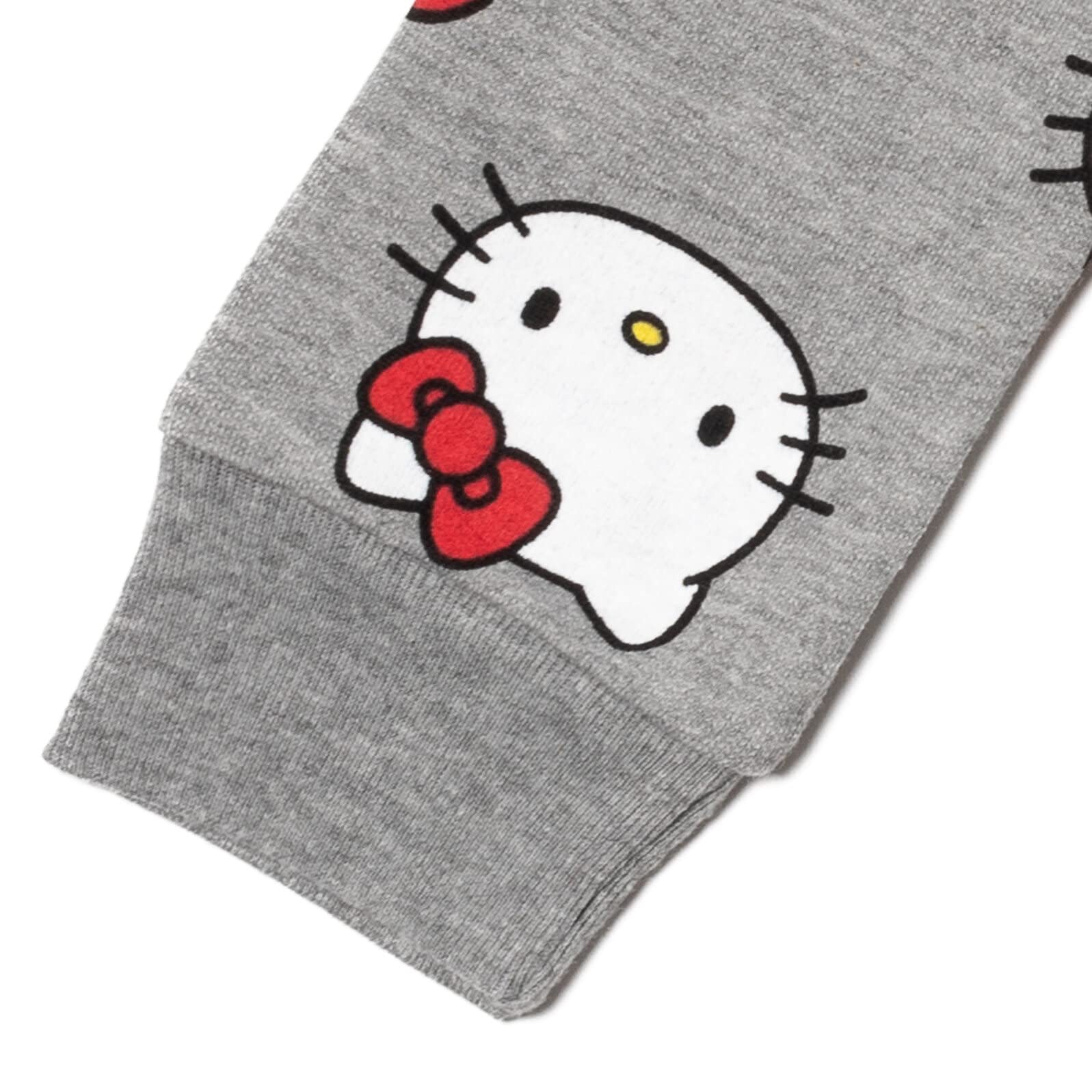 Hello Kitty Toddler Girls French Terry Pullover Sweatshirt Grey 5T