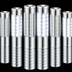 6 sets led strobe baton light bar rechargeable led bottle service lights reusable led champagne bottle handheld light topper for bar nightclub concert event outdoor