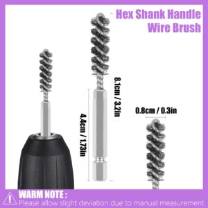 CABAX Golf Clubs Head Hosel Brush Wire Brush Cleaning Tool Electric Drill Wire Brush for Iron and Wood Black, 2 Pcs