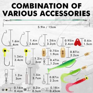 TRUSCEND 232Pcs Essential Fishing Lures Kit, Giftable Fishing Bait Gear Kit for Freshwater, Bass Fishing Tackle Box with Tackle Included Soft Lures, Crankbait, Hook, Weights, Other Accessories for Men