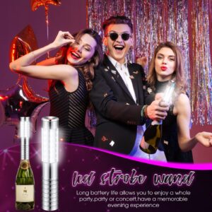 6 Sets LED Strobe Baton Light Bar Rechargeable Led Bottle Service Lights Reusable LED Champagne Bottle Handheld Light Topper for Bar Nightclub Concert Event Outdoor