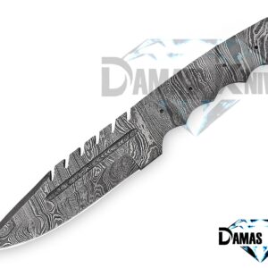 Custom Handmade Damascus Steel Blank Blade for Knife Making HB 12