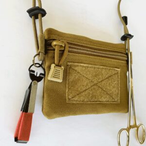 River Canyon - Pouch Lanyard with Nippers - This Fly Fishing Lanyard has a Water-Resistant Zipper Pouch, Nippers are Also Included. There is a Loop to Hang Your hemostat. Two More Rings to Hang Tools