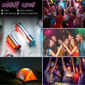 6 Sets LED Strobe Baton Light Bar Rechargeable Led Bottle Service Lights Reusable LED Champagne Bottle Handheld Light Topper for Bar Nightclub Concert Event Outdoor