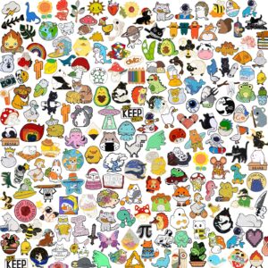 50-pack mixed enamel brooch bulk set,lapel badges, cartoon plant enamel pin sets, funny button pins jewelry for backpack cloths hats jacket decoration (50 pcs)