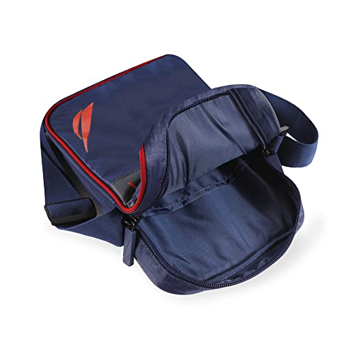 NAUTICA Unisex's Shoulder Bag, Navy/RED