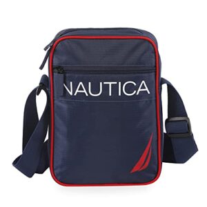 NAUTICA Unisex's Shoulder Bag, Navy/RED