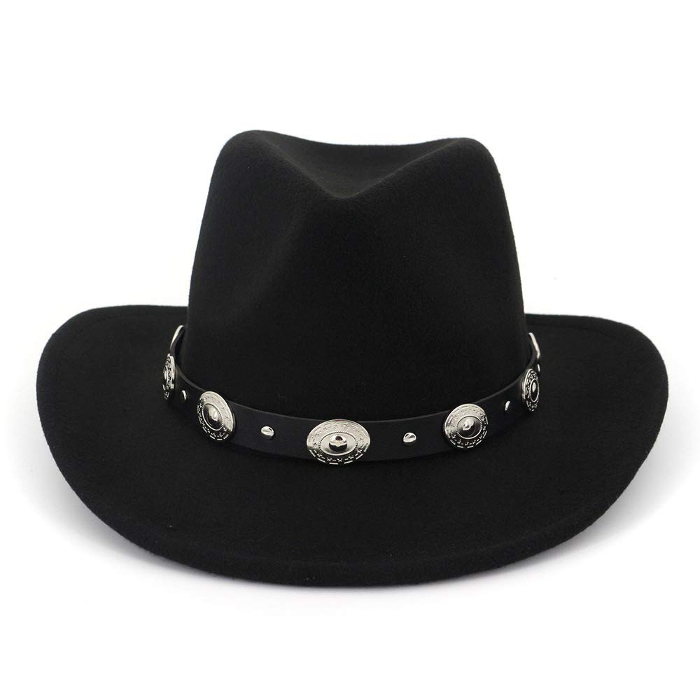 Western Outback Felt Cowboy Hat for Women Cowgirls Fedora Gus Hat Rodeo 22"-22.75" fit for M/L