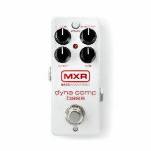 Briskdrop MXR M282 Bass Dyna Comp Mini Bundle with 2 Patch Cables, Dunlop Pick Pack, and Power Supply