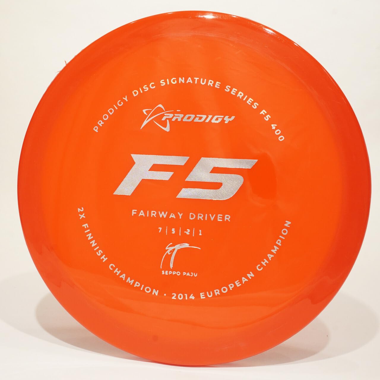 Prodigy Seppo Paju F5 (400 Plastic) Signature Series Fairway Driver Golf Disc, Pick Color/Weight [Stamp & Exact Color May Vary] Blue 173-174 Grams