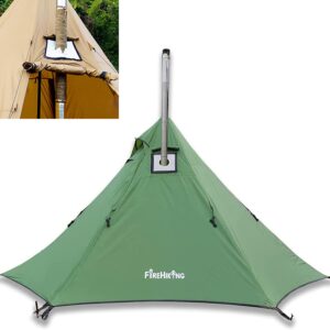 firehiking hot tent with stove jack fireproof pipe wrap burner protector