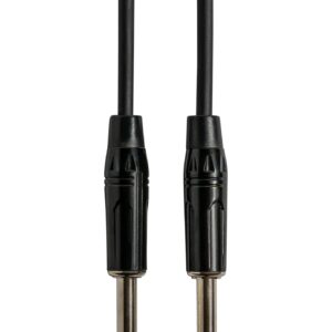 Gearlux Instrument Cable/Guitar Cable, 1/4-inch to 1/4-inch, Black, 6-Feet - 2 Pack