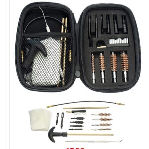 Range Warrior 27 Pc Gun Cleaning Kit - Compatible with SIG M17 TAN - Schematic (Exploded View) Mat, Range Warrior Universal .22 9mm - .45 Kit & Tac Book Accessories Set