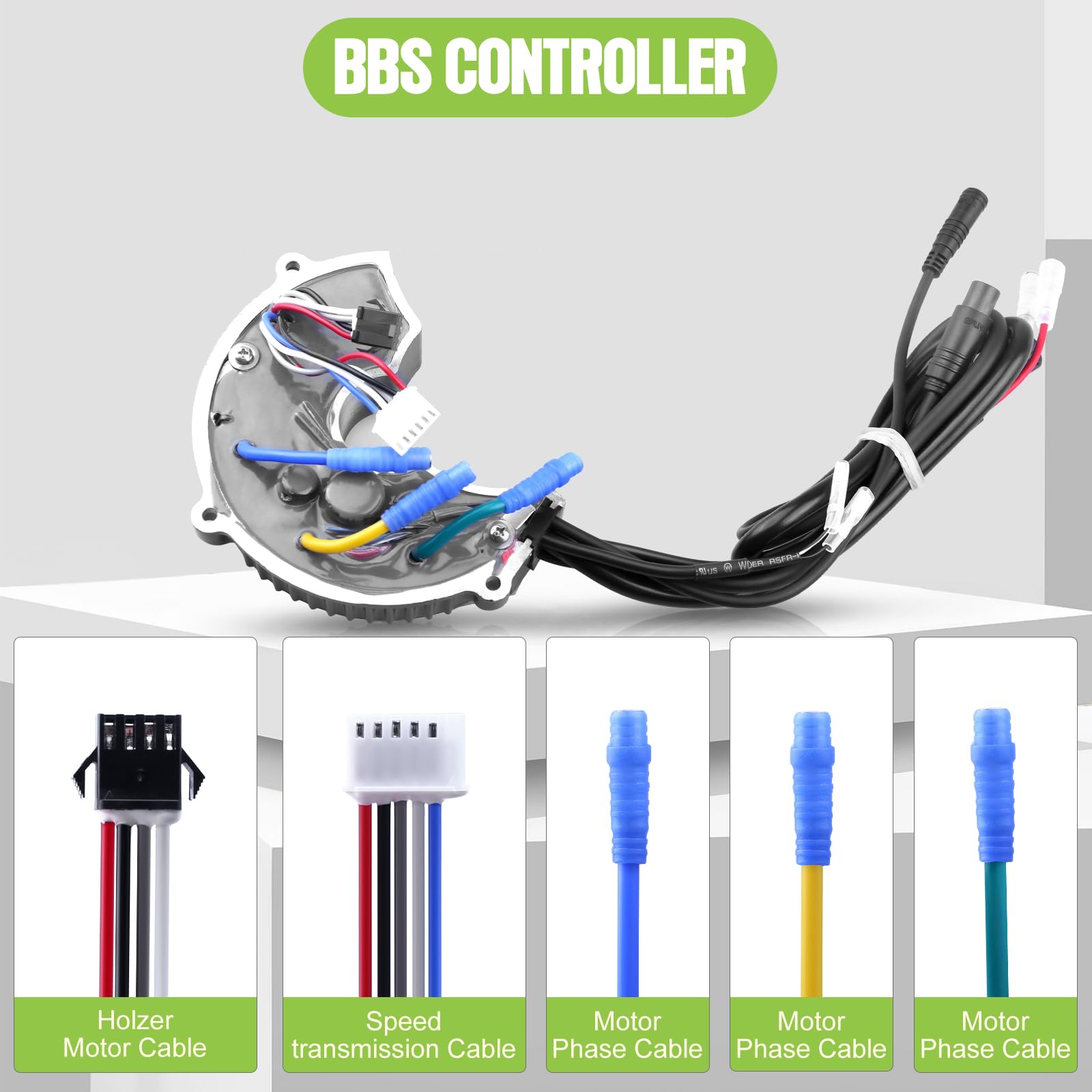 BAFANG 48V 750W 25A 9T BBS02B BBS Controller Electric Bike Controller Accessories for Mid Drive Engine Kits