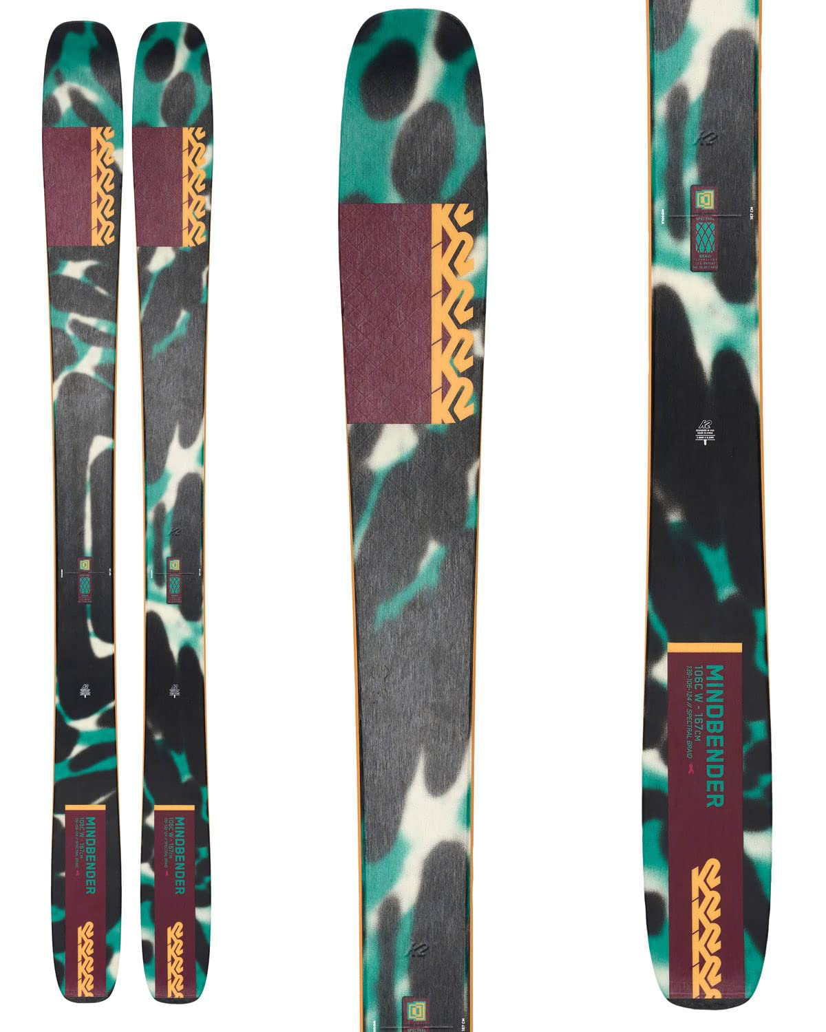 K2 Mindbender 106 C Womens Skis 175cm