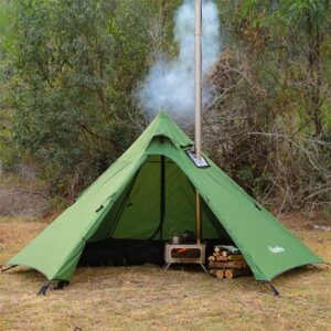 FIREHIKING Hot Tent with Stove Jack Fireproof Pipe Wrap Burner Protector