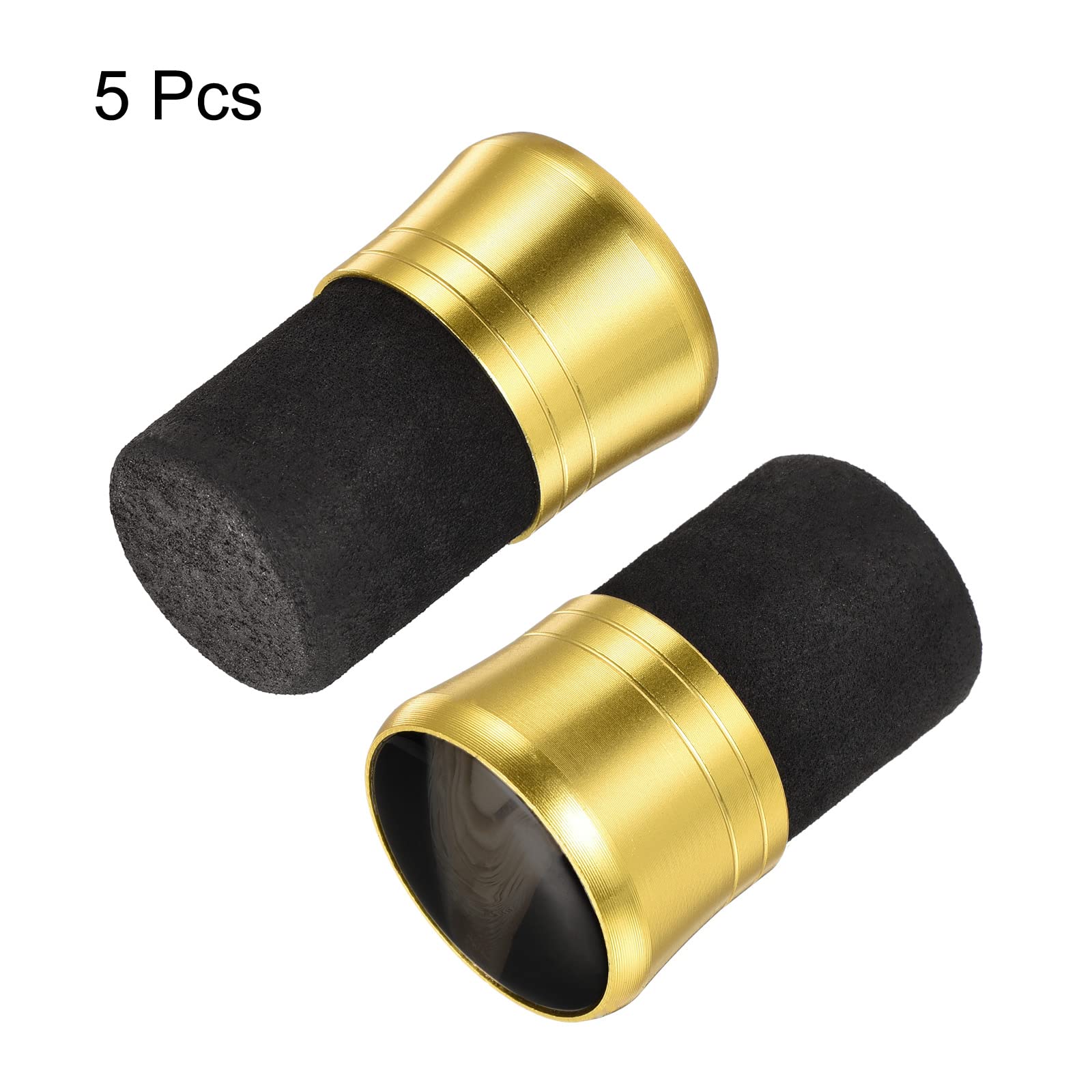 PATIKIL 19mm Dia Fishing Rod End Cup, 5Pcs Foam Protector for Rod Building Repairing