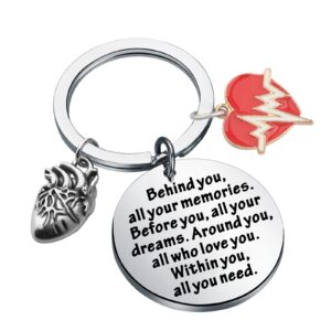 feelmem chd awareness gifts keychain chd congenital heart defect awareness gifts heart attack survivor gifts