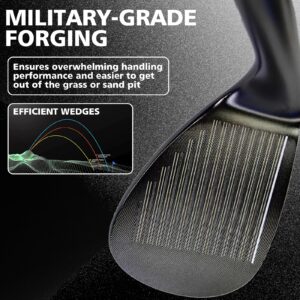 Yamato Golf Wedge Set or Individual Golf Wedges 50/52/54/56/58/60 Golf Gap Wedge Sets Sand Wedge|Lob Wedge Golf Clubs for Men & Women Milled Face for High Spin