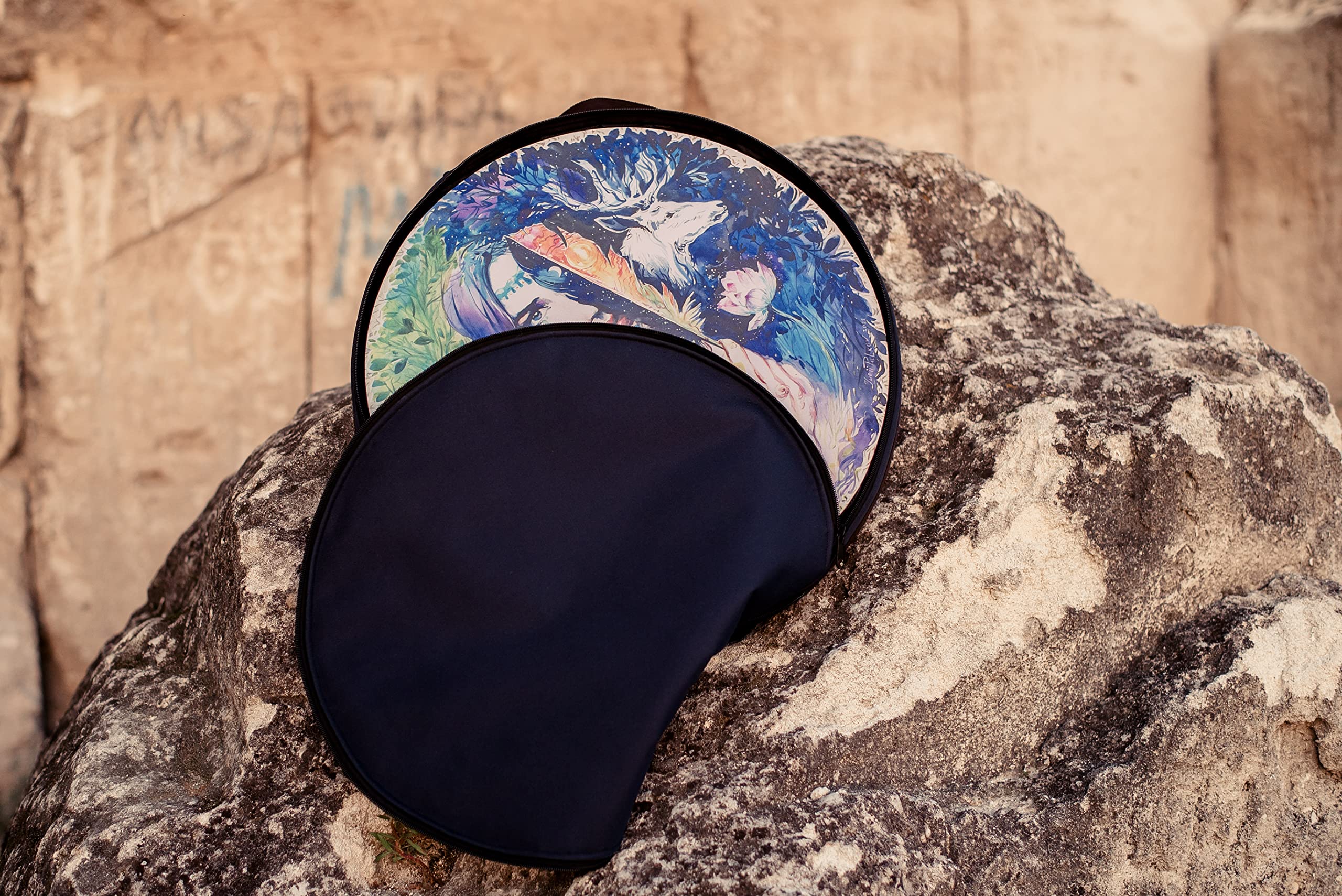 Bag for shaman vegan drum 24''| Soft and waterproof| Strong and resistant drum case