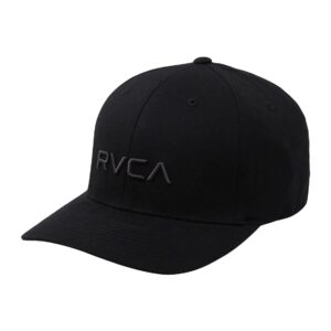 RVCA Men's Flex Fit, Black