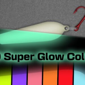 Big Nasty Tackle Super Glow Casting Spoon (1 Pack) (Original Green, 1/2 oz)