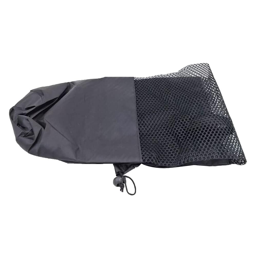 Roadoor Yoga Mat Bag for 1/2Inch Yoga Mat, Gym Fitness Yoga Blanket Carrying Drawstring Pouch Mesh Net with Adjustable Strap 1pcs Black