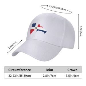 POOEDSO Dominican Republic Terrain Map Baseball Cap Fashion Solid Color Duck Tongue Hat Adjustable Casquette