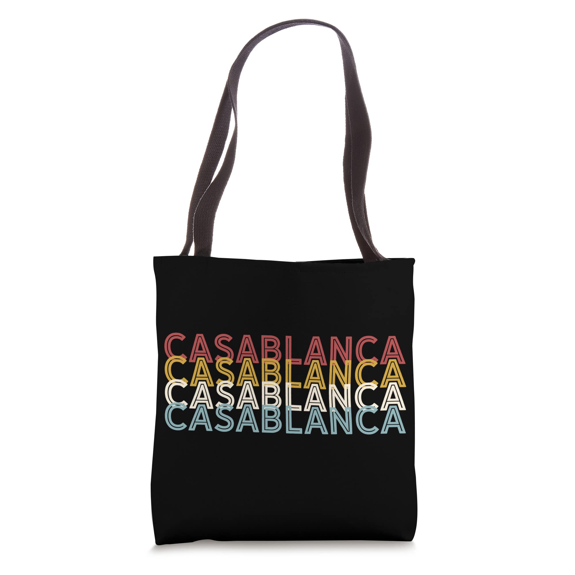 Famous City 70's Retro USA - Vintage Casablanca Tote Bag