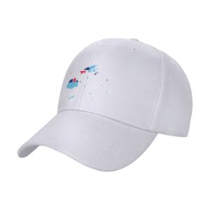 POOEDSO Fiji Terrain Map Baseball Cap Fashion Solid Color Duck Tongue Hat Adjustable Casquette