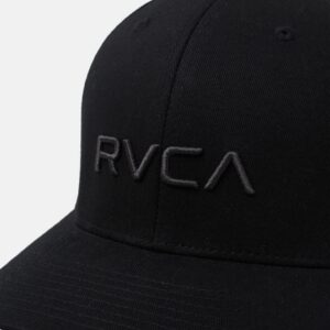 RVCA Men's Flex Fit, Black