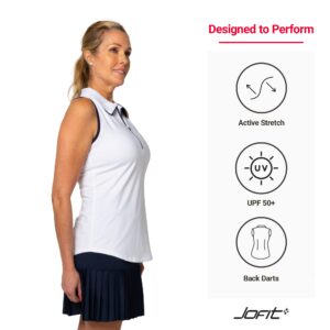 Jofit Apparel Women’s Athletic Clothing Racerback Polo for Golf & Tennis, Size XX-Large