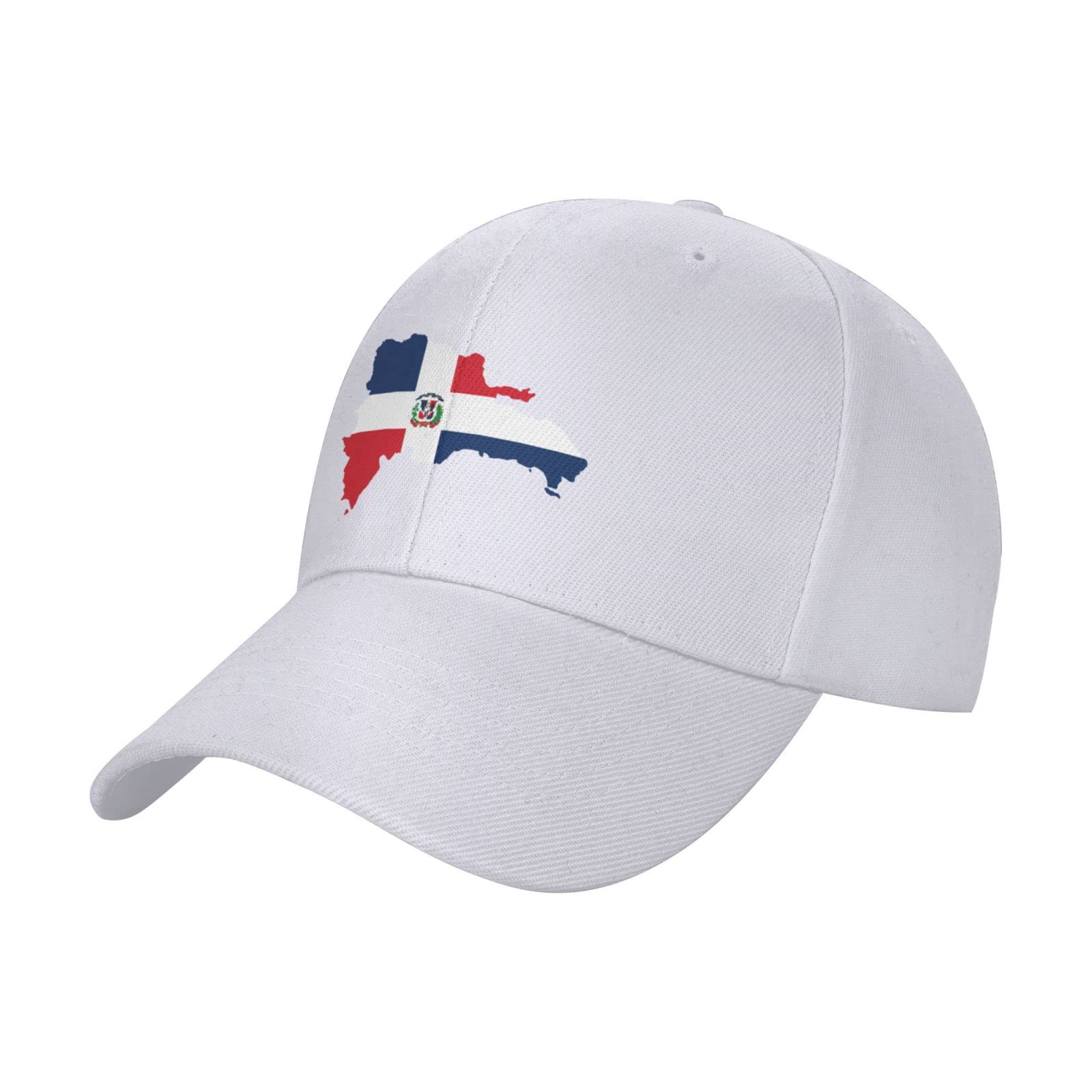 POOEDSO Dominican Republic Terrain Map Baseball Cap Fashion Solid Color Duck Tongue Hat Adjustable Casquette