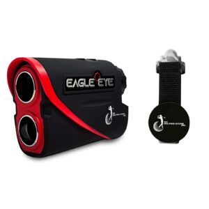 my golfing store gen 3 eagle eye laser golf rangefinder, 6x magnification and multilayer optics, comes with adjustable straps magnetic holder, easy to use, golf accessories for men and women