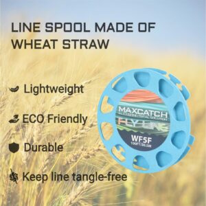 Maxcatch ECO Floating Fly Fishing Line Weight Forward Design with Welded Loop (3F,4F,5F,6F,7F,8F) (Fly Line-Orange (New), WF3F-100FT)