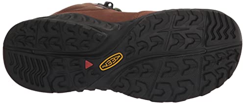 KEEN Women's NXIS Explore Mid Height Waterproof Fast Packing Hiking Boots, Bison/Campsite, 6