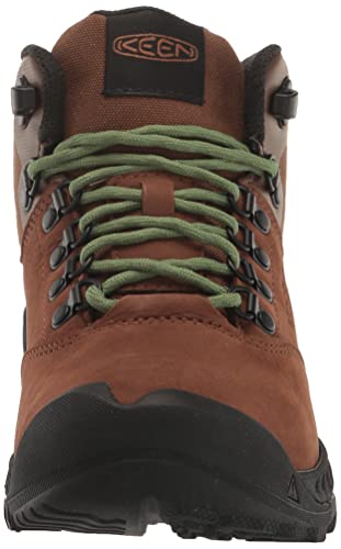 KEEN Women's NXIS Explore Mid Height Waterproof Fast Packing Hiking Boots, Bison/Campsite, 6