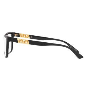 Versace VE 3319 GB1 Black Plastic Square Eyeglasses 55mm