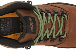 KEEN Women's NXIS Explore Mid Height Waterproof Fast Packing Hiking Boots, Bison/Campsite, 6