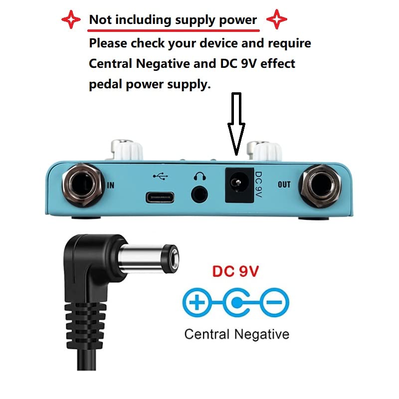 HOEREV Guitar Drum Machine Looper Tuner 3 In 1 Loop Pedal For Electric Guitar Bass Pedals Station Type C Can Be Power Supply Port