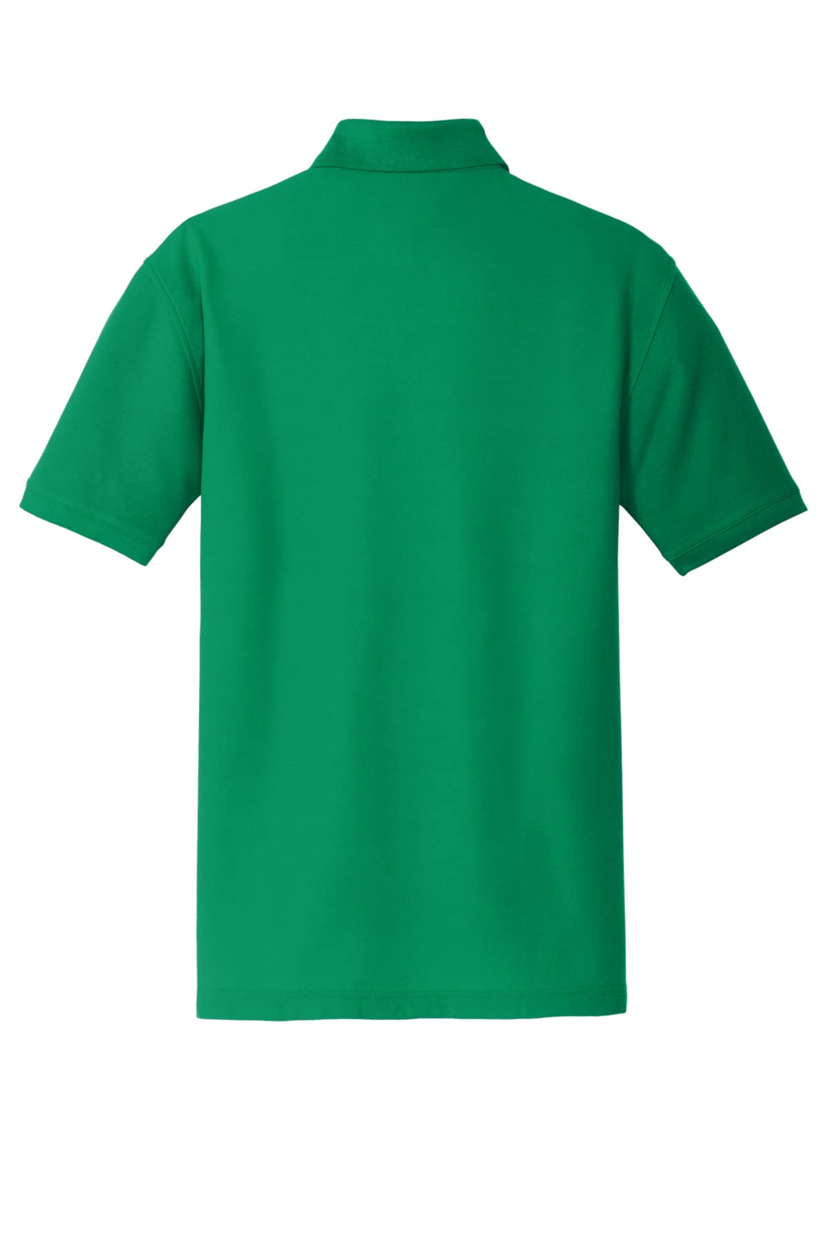 JustBlanks Men Polo Shirts Pique Polo Shirts for Men Short Sleeves 3 Button Performance Polo T Shirt - Bright Kelly Green - XL