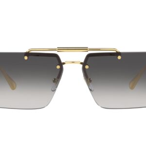 Versace Woman Sunglasses Gold Frame, Grey Gradient Lenses, 60MM