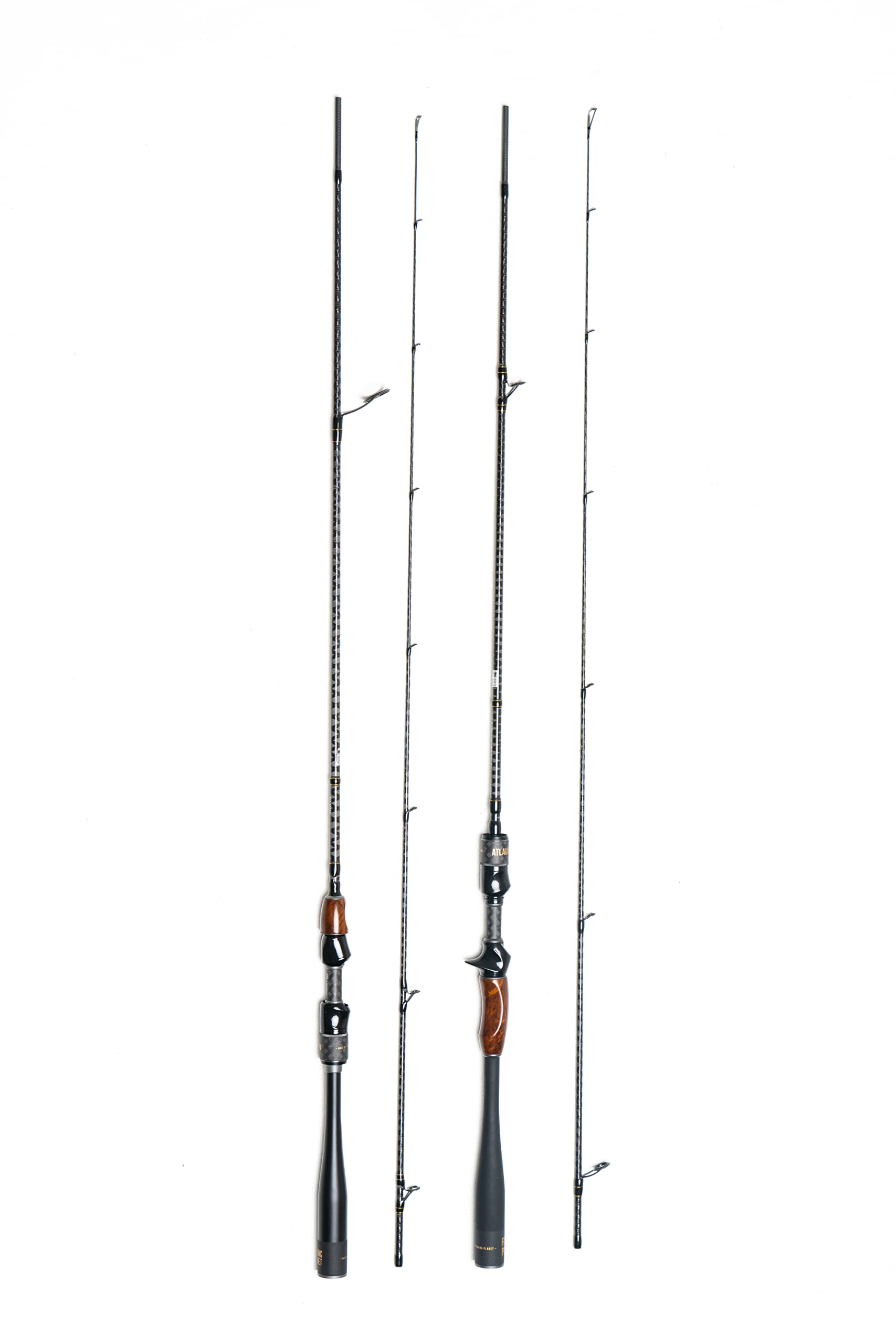 Fishing Planet Baitcast Rod Atlaua - Inshore Rod for Trout and Bass, Two Pieces, SK Reel Fuji Seat, 7' Medium and 6' 6'' Medium Light